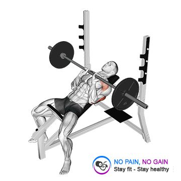 Barbell Incline Close Grip Bench Press