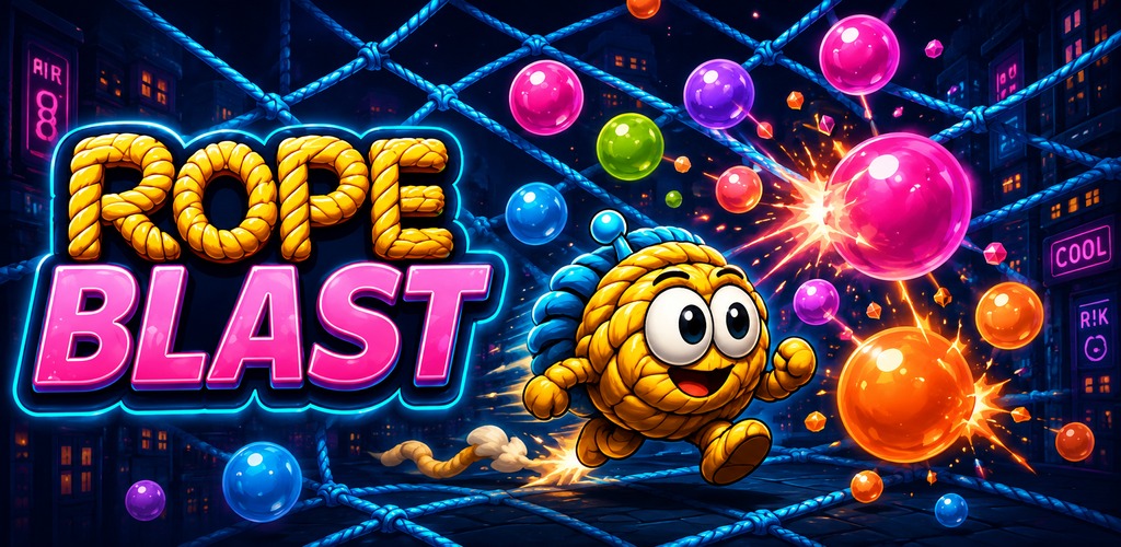Rope Blast — Neon Pang Arcade by BigInt Games